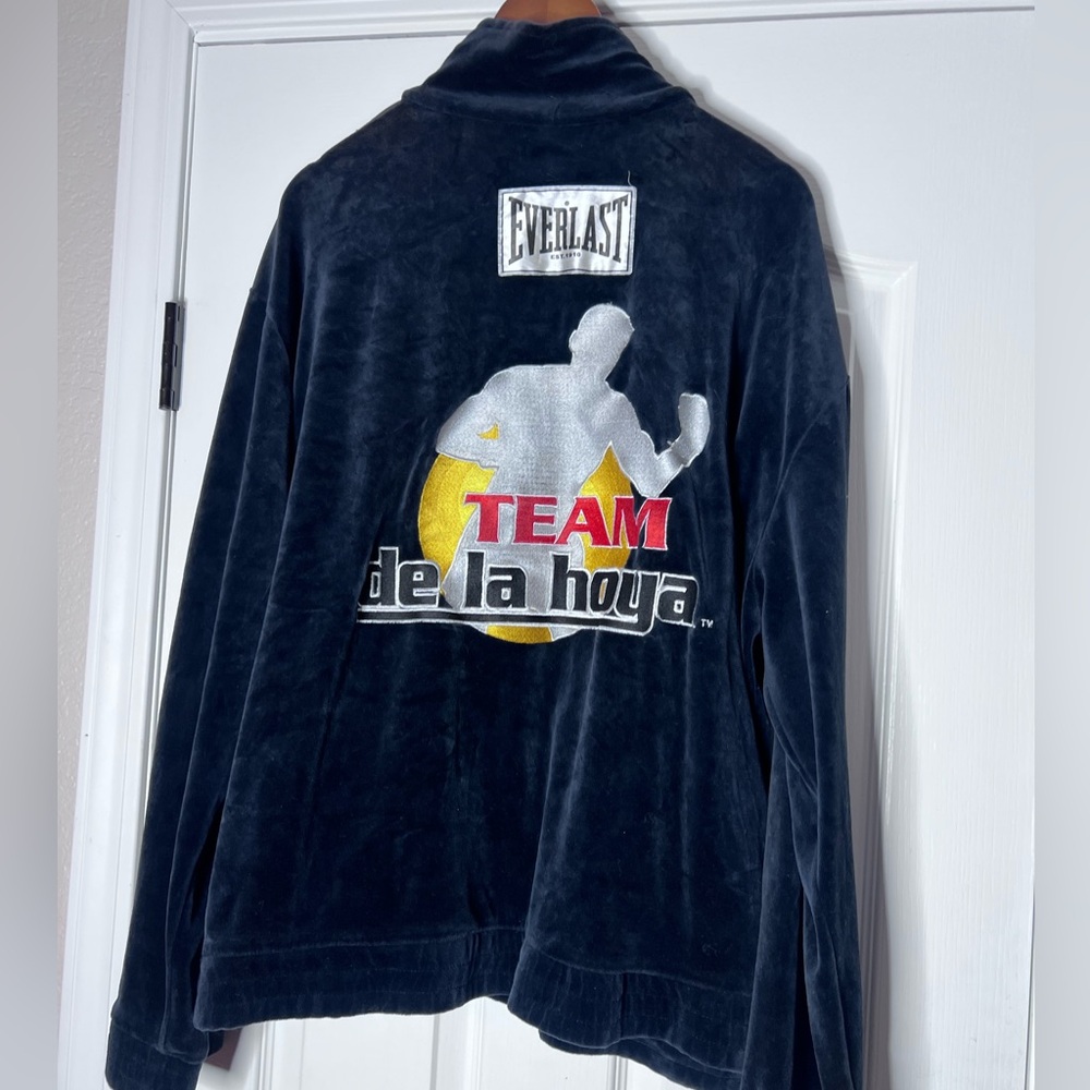VTG & RARE Everlast De La Hoya Men's Soft Velour Jacket - Boxing - Golden Boy